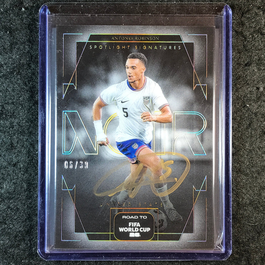 2025-26 Noir Road to World Cup ANTONEE ROBINSON Spotlight Signatures Auto 6/30