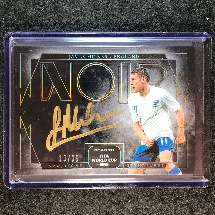 2025-26 Noir Road to FIFA World Cup JAMES MILNER Spotlight Signatures Auto 10/36