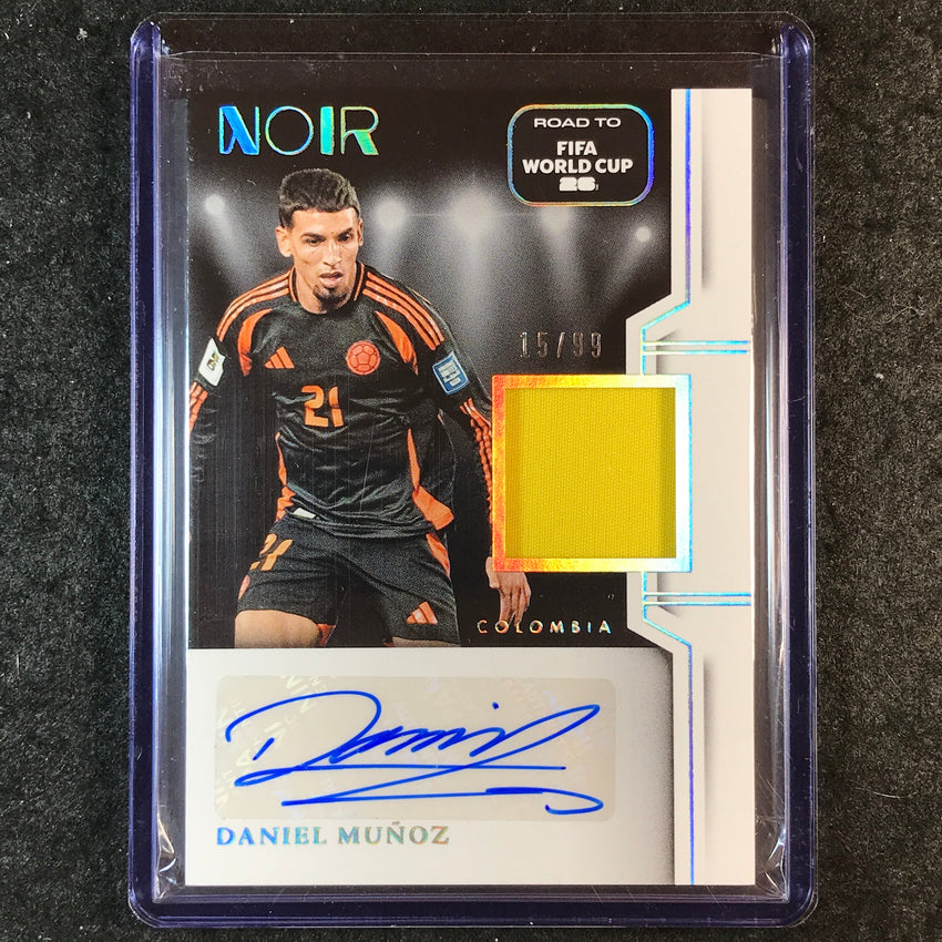 2025-26 Noir Road to FIFA World Cup DANIEL MUNOZ Color Auto Memorabilia 15/99