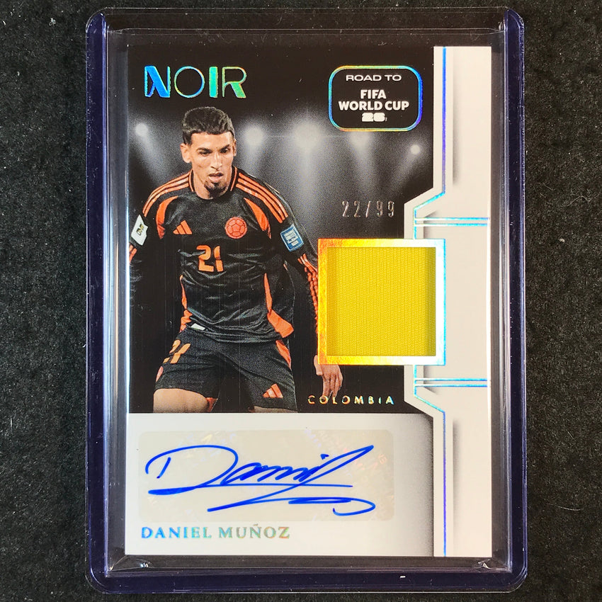 2025-26 Noir Road to FIFA World Cup DANIEL MUNOZ Color Auto Memorabilia 22/99