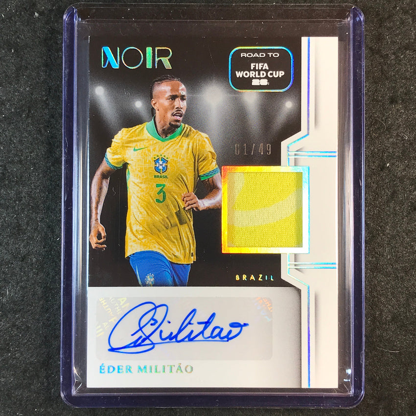 2025-26 Noir Road to FIFA World Cup EDER MILITAO Color Auto Memorabilia 1/49