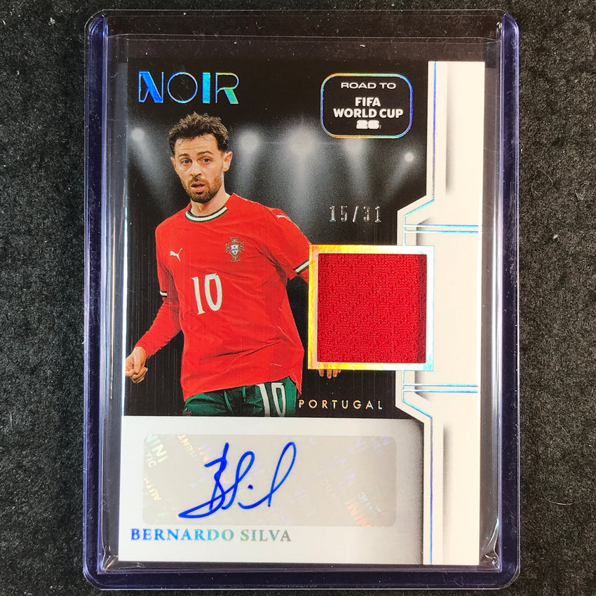 2025-26 Noir Road to FIFA World Cup BERNARDO SILVA Color Auto Memorabilia 15/31