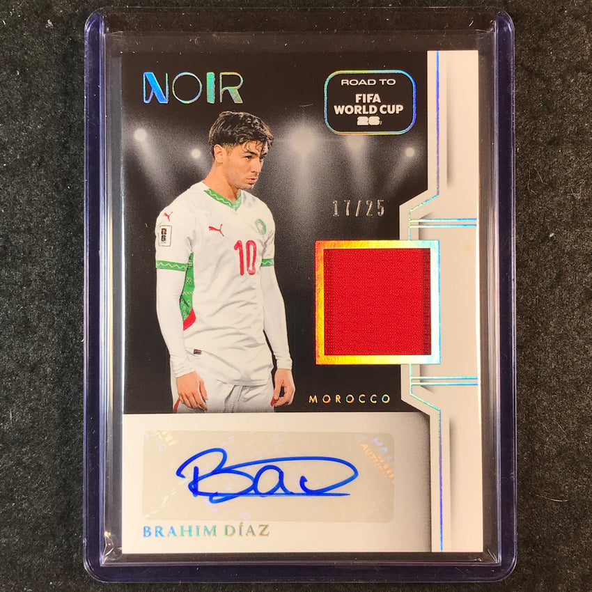 2025-26 Noir Road to FIFA World Cup BRAHIM DIAZ Color Auto Memorabilia 17/25