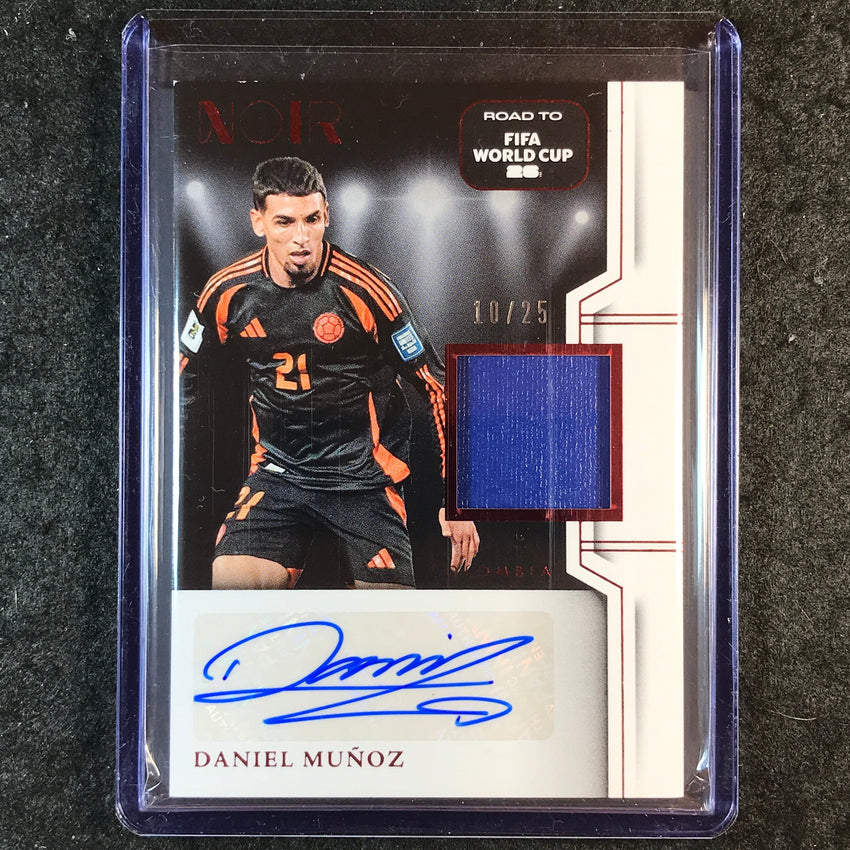 2025-26 Noir Road to World Cup DANIEL MUNOZ Color Auto Memorabilia Red 10/25