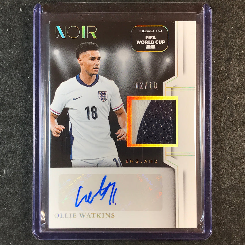 2025-26 Noir Road to World Cup OLLIE WATKINS Color Auto Memorabilia Gold 2/10
