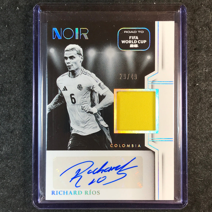 2025-26 Noir Road to World Cup RICHARD RIOS Black & White Auto Memorabilia 29/49