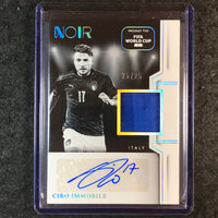 2025-26 Noir Road to World Cup CIRO IMMOBILE Black White Auto Memorabilia 25/25