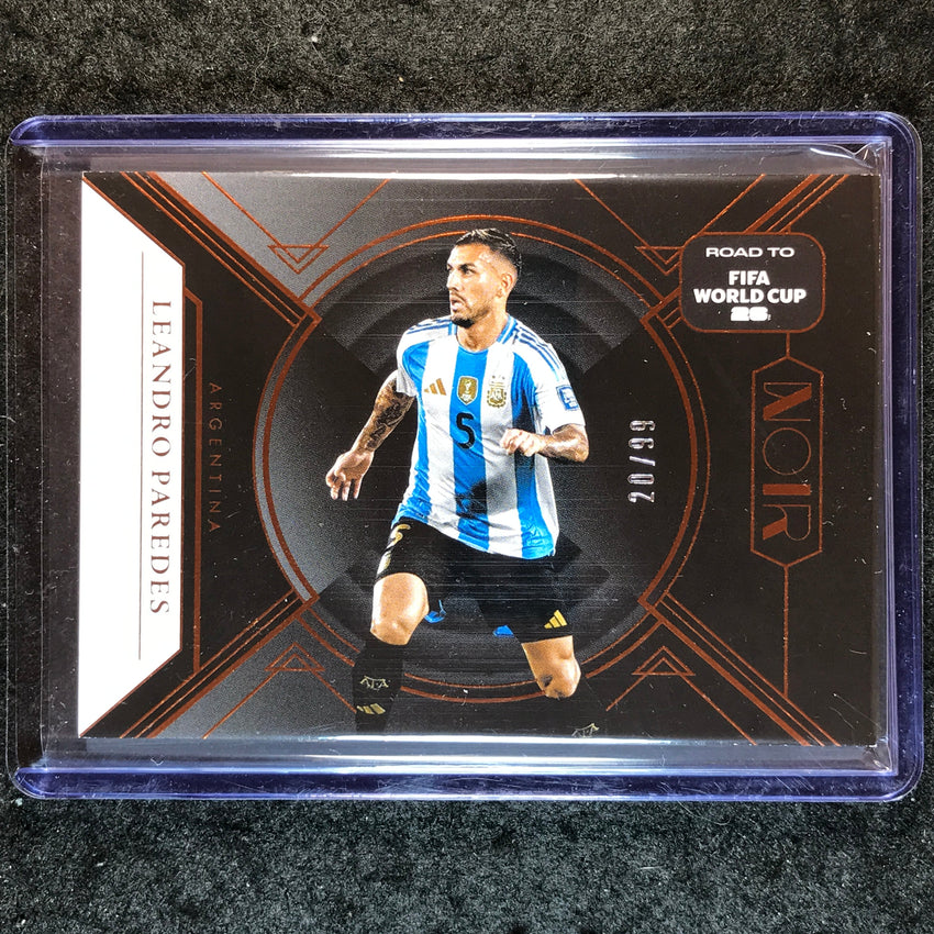2025-26 Noir Road to FIFA World Cup LEANDRO PAREDES Base Bronze 20/99 #104