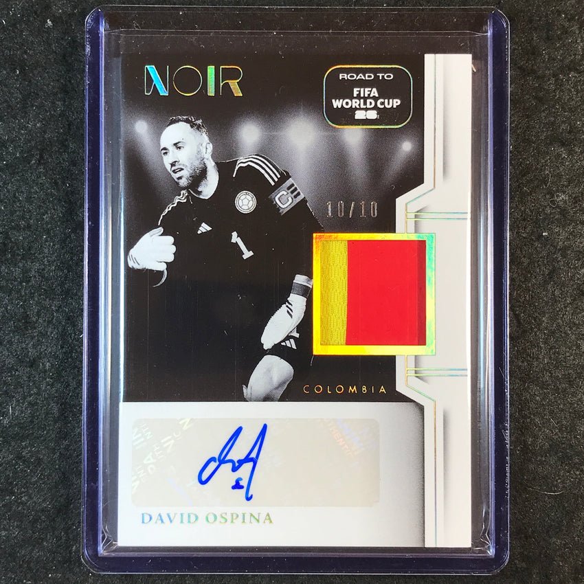 2025-26 Noir Road to World Cup DAVID OSPINA Black & White Auto Jersey Gold 10/10