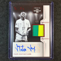 2025-26 Noir Road to World Cup PAPE MATAR SARR Black & White Auto Jersey Red 4/5