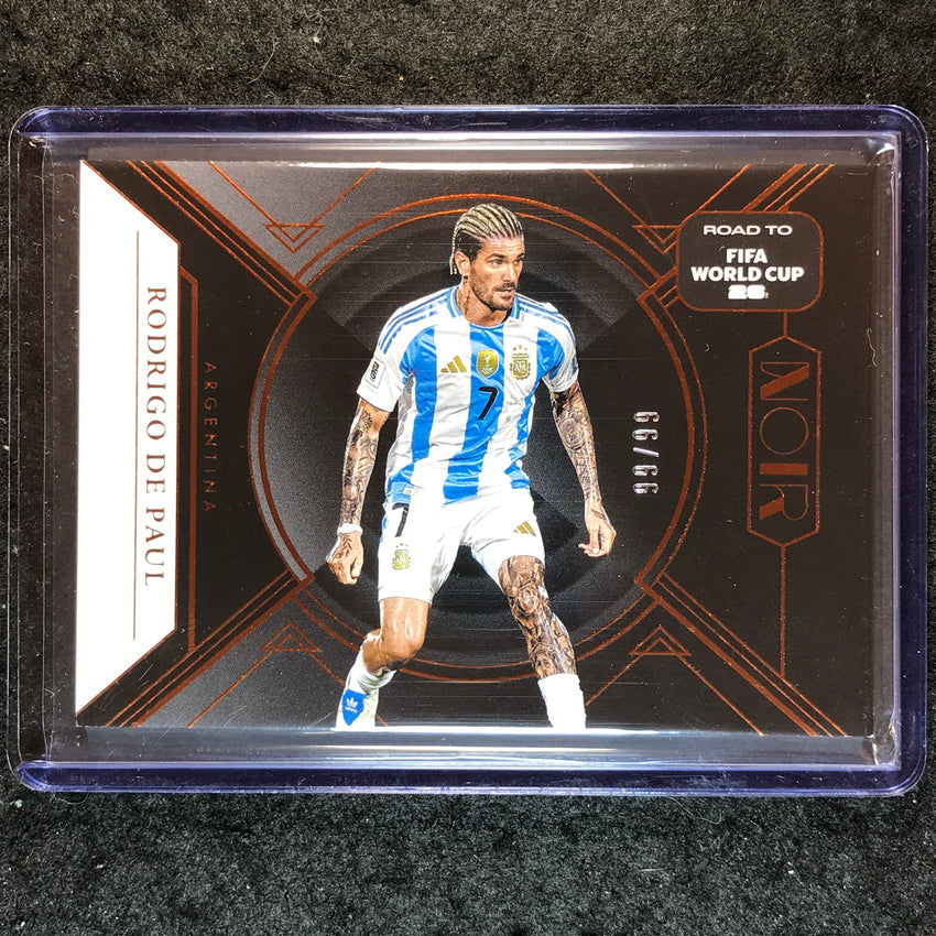 2025-26 Noir Road to FIFA World Cup RODRIGO DE PAUL Base Bronze 99/99 #108