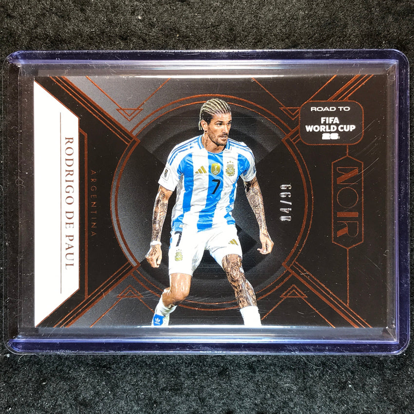 2025-26 Noir Road to FIFA World Cup RODRIGO DE PAUL Base Bronze 4/99 #108