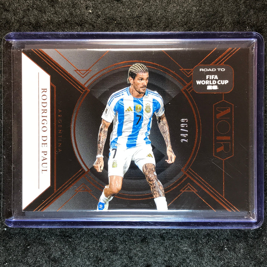 2025-26 Noir Road to FIFA World Cup RODRIGO DE PAUL Base Bronze 24/99 #108