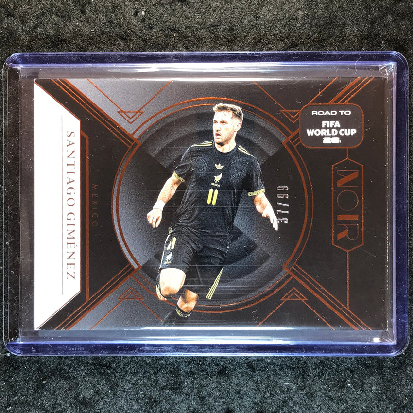 2025-26 Noir Road to FIFA World Cup SANTIAGO GIMENEZ Base Bronze 37/99 #126