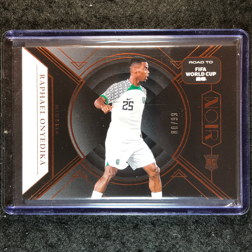 2025-26 Noir Road to World Cup RAPHAEL ONYEDIKA Rookie Base Bronze 80/99 #135