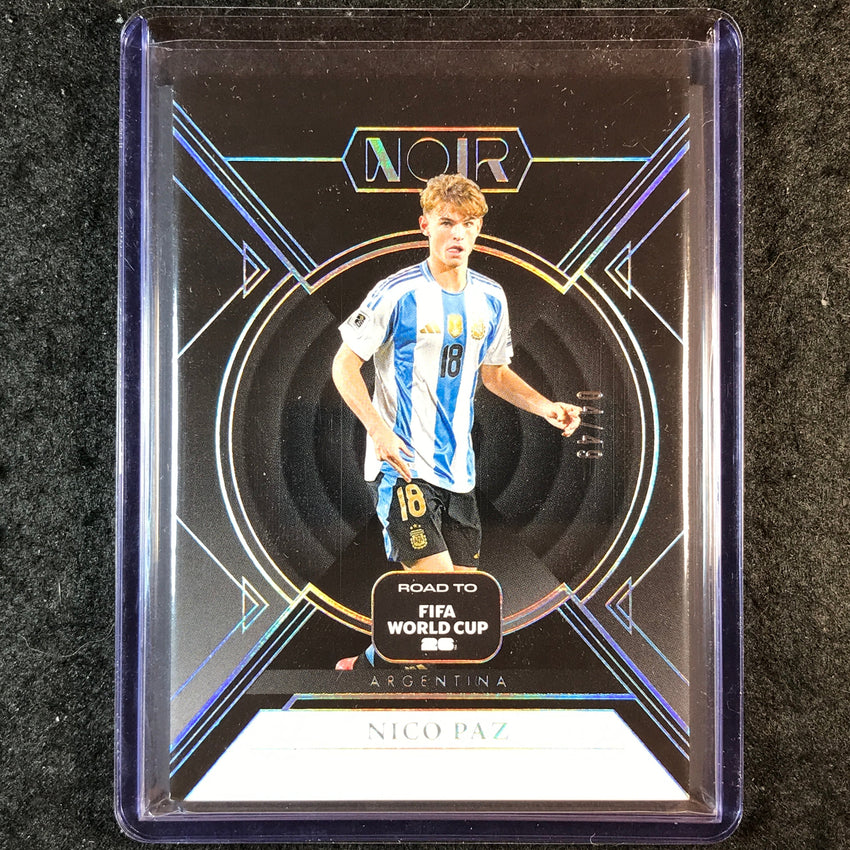 2025-26 Noir Road to FIFA World Cup NICO PAZ Base Silver 4/49 #6