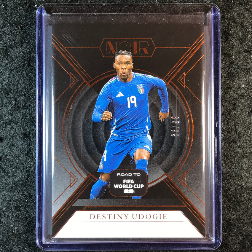 2025-26 Noir Road to FIFA World Cup DESTINY UDOGIE Base Bronze 85/99 #18