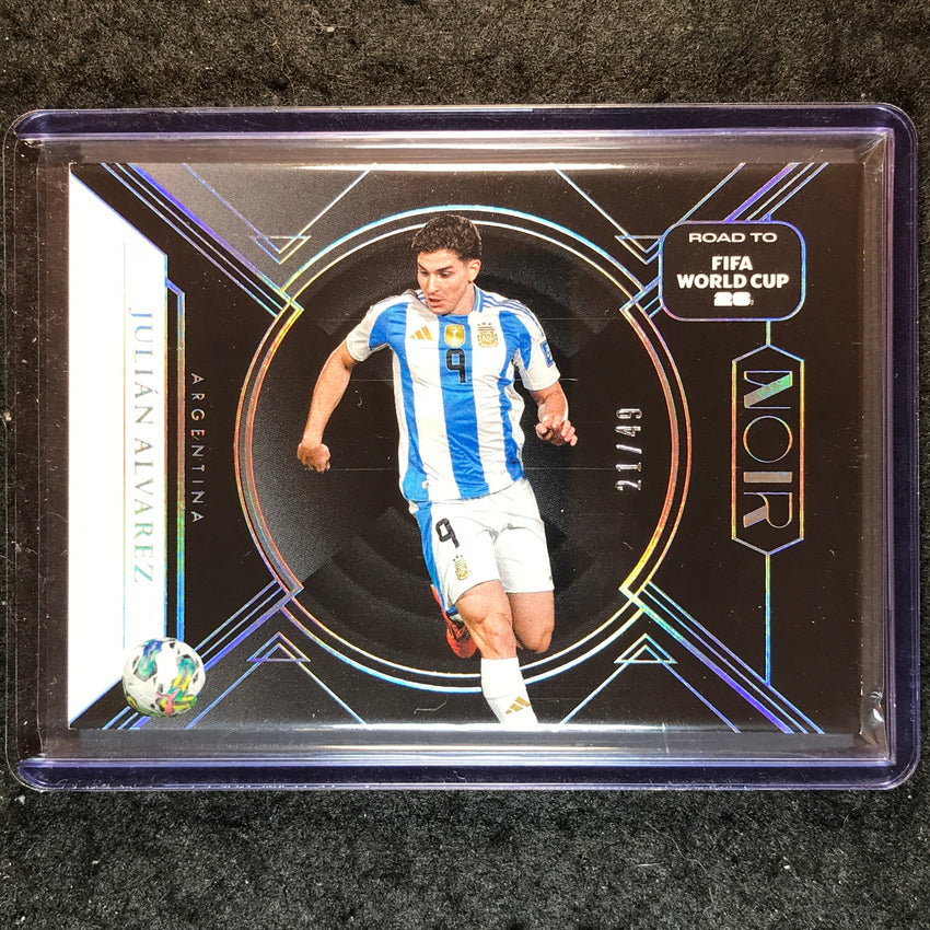 2025-26 Noir Road to FIFA World Cup JULIAN ALVAREZ Base Silver 21/49 #102
