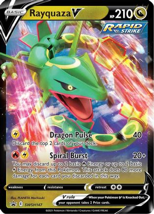 Rayquaza V - SWSH147 - Pokemon SWSH Sword & Shield Promo