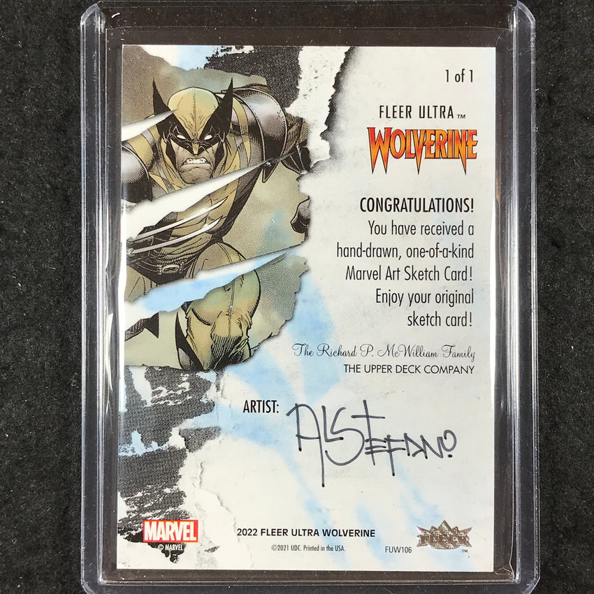 2023 Fleer Ultra Wolverine SENTINEL 6 Part Puzzle Sketch 1/1 AL STEFANO
