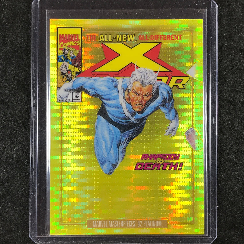 2024 Marvel Masterpieces '92 Platinum QUICKSILVER Variant Cover Gold 35/92 #71