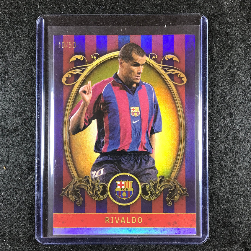 2023-24 Topps Barcelona RIVALDO Vintage Barca Yellow Foil 10/50 #1