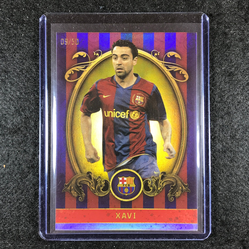 2023-24 Topps Barcelona XAVI Vintage Barca Yellow Foil 9/50 #9