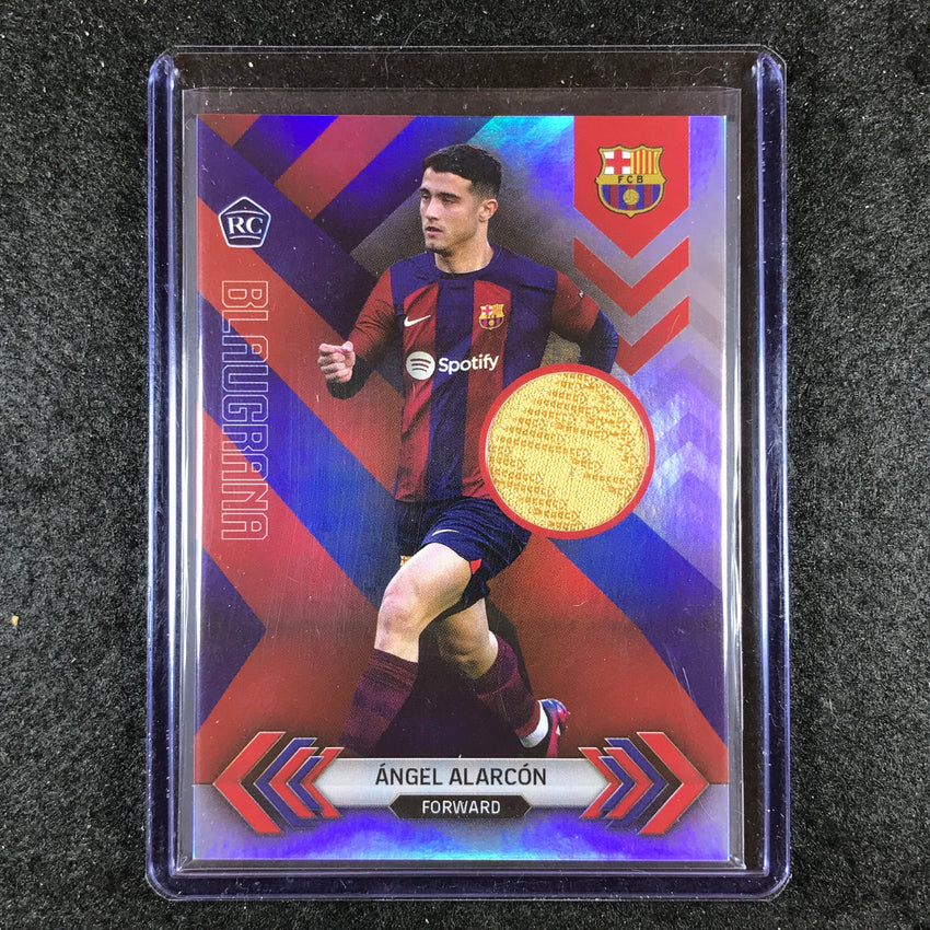 2023-24 Topps Barcelona ANGEL ALARCON Blaugrana Rookie Relic Jersey #AA