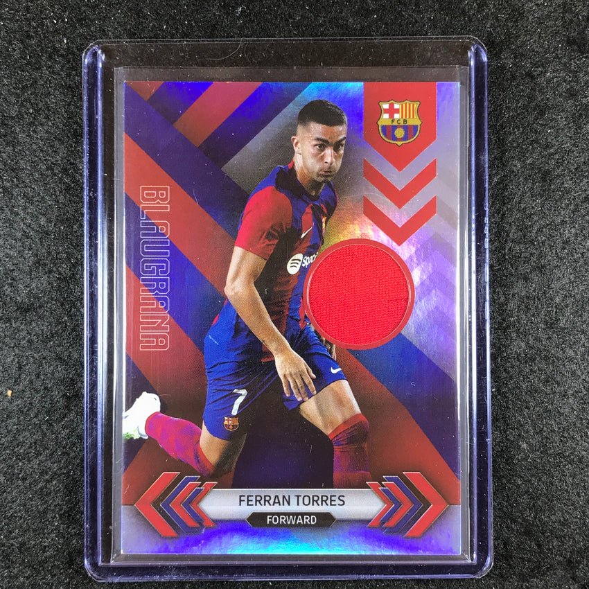 2023-24 Topps Barcelona FERRAN TORRES Blaugrana Relic Jersey #FT
