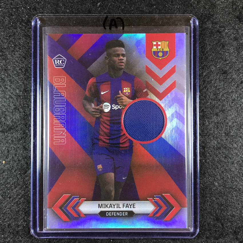 2023-24 Topps Barcelona MIKAYIL FAYE Blaugrana Rookie Jersey Relic #MF (A)
