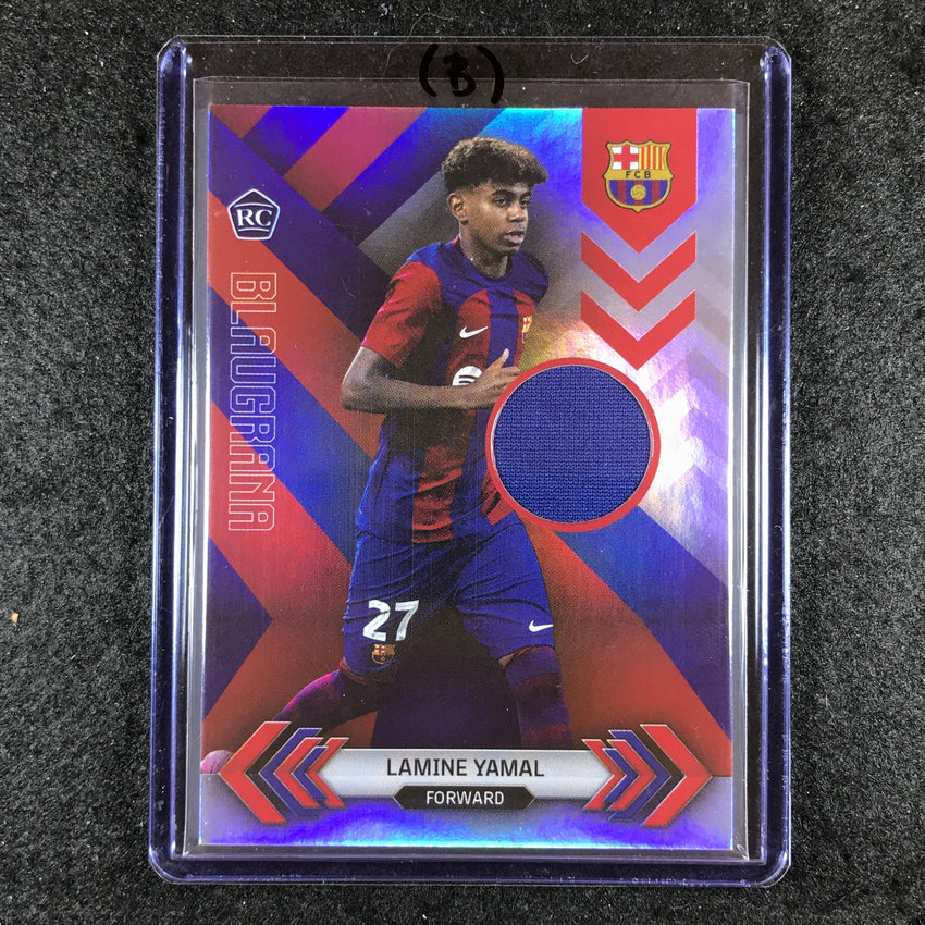 2023-24 Topps Barcelona LAMINE YAMAL Blaugrana Rookie Jersey Relic #LY (B)