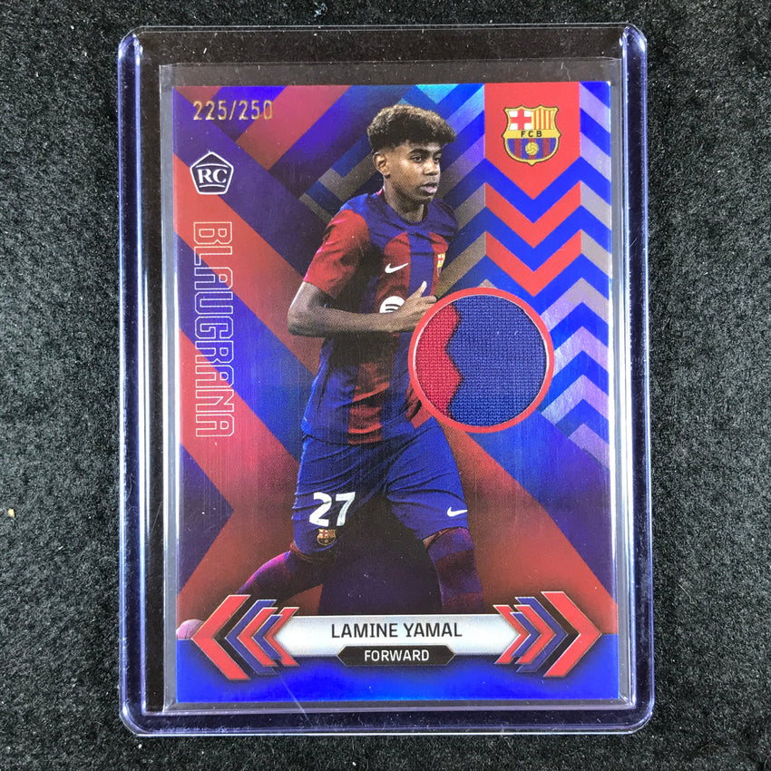 2023-24 Topps Barcelona LAMINE YAMAL Blaugrana Rookie Jersey Relic Blue 225/250