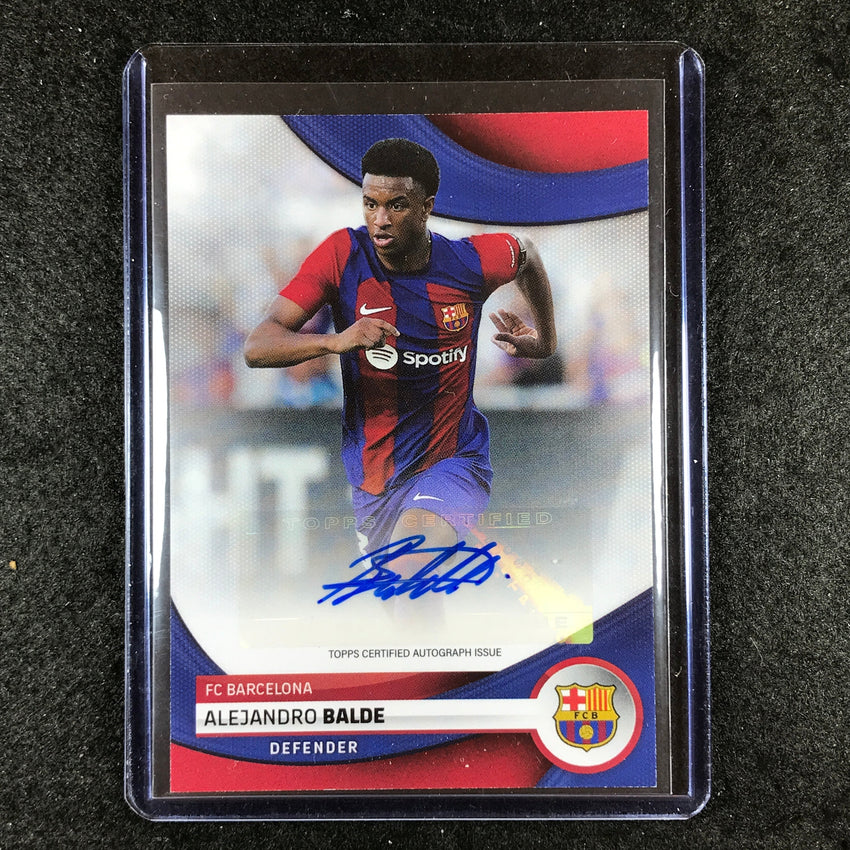 2023-24 Topps Barcelona ALEJANDRO BALDE First Team Base Auto #AB