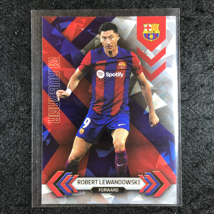 2023-24 Topps Barcelona ROBERT LEWANDOWSKI Blaugrana Icy Foil #3
