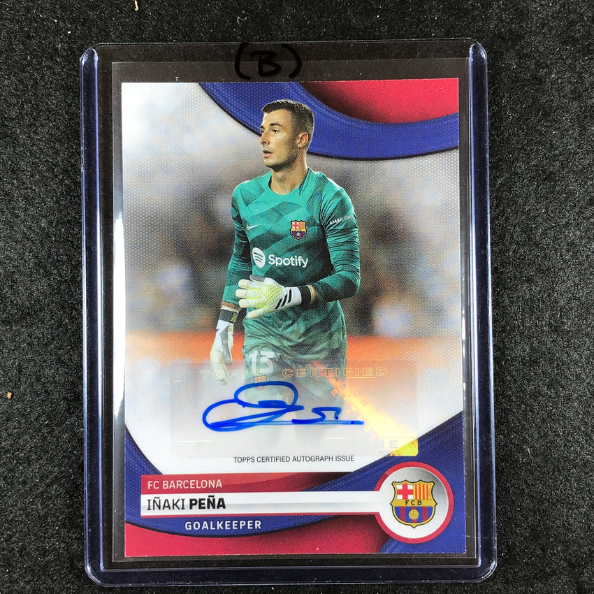 2023-24 Topps Barcelona INAKI PENA First Team Base Auto #IP (B)
