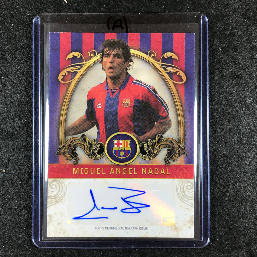 2023-24 Topps Barcelona MIGUEL ANGEL NADAL Vintage Barca Auto #MA (A)