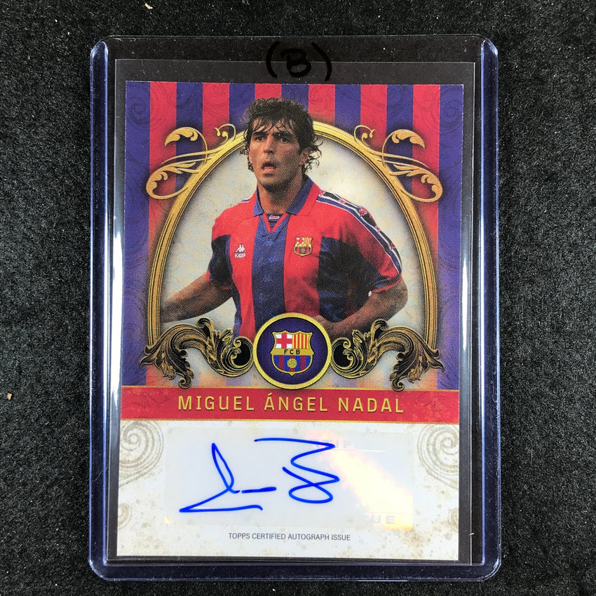 2023-24 Topps Barcelona MIGUEL ANGEL NADAL Vintage Barca Auto #MA (B)