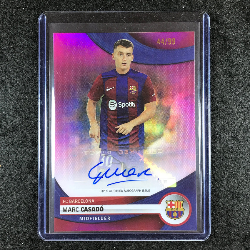 2023-24 Topps Barcelona MARC CASADO First Team Auto Pink Foil 44/99