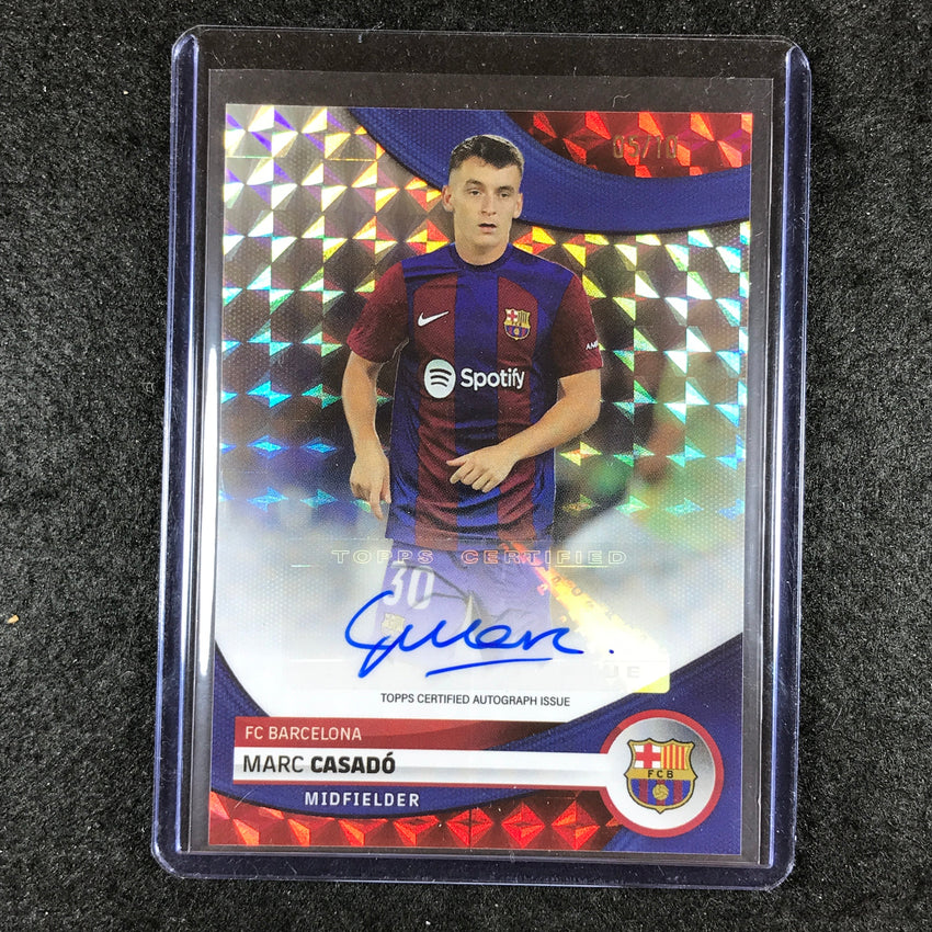 2023-24 Topps Barcelona MARC CASADO First Team Auto Tiki-Taka Foil 5/10