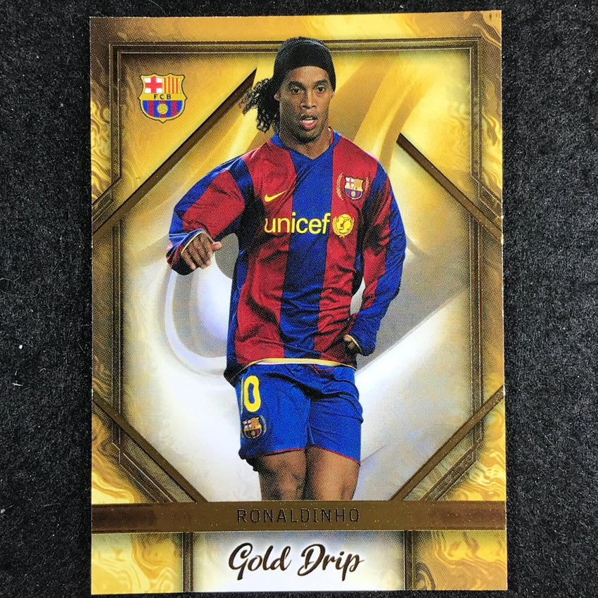 2023-24 Topps Barcelona RONALDINHO Gold Drip Base #3