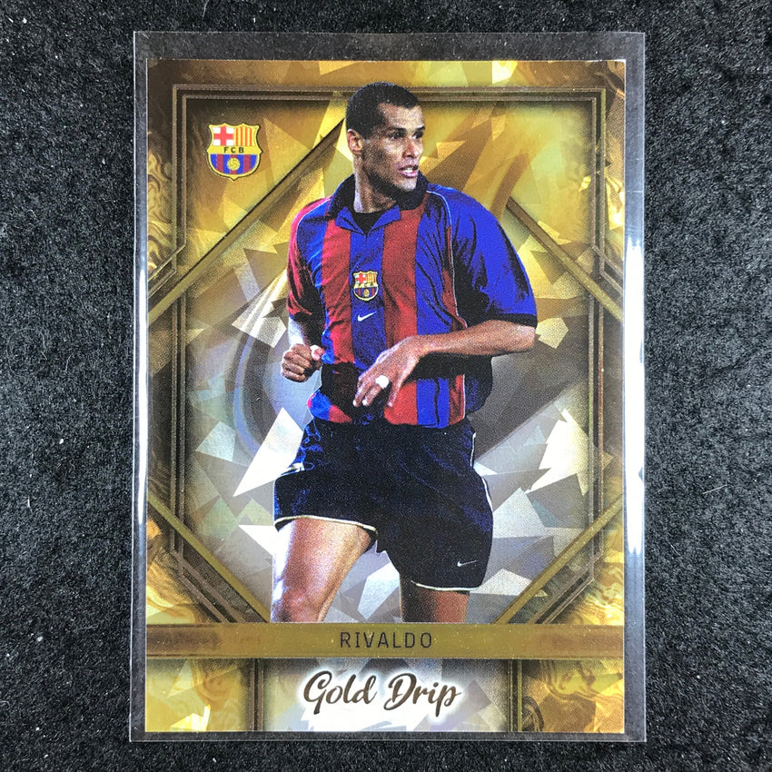 2023-24 Topps Barcelona RIVALDO Gold Drip Icy Foil #1