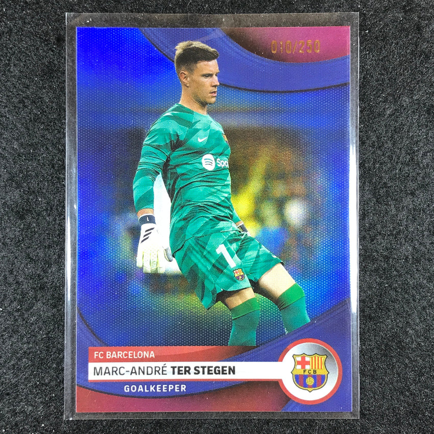 2023-24 Topps Barcelona MARC-ANDRE TER STEGEN First Team Blue Foil 10/250 #1