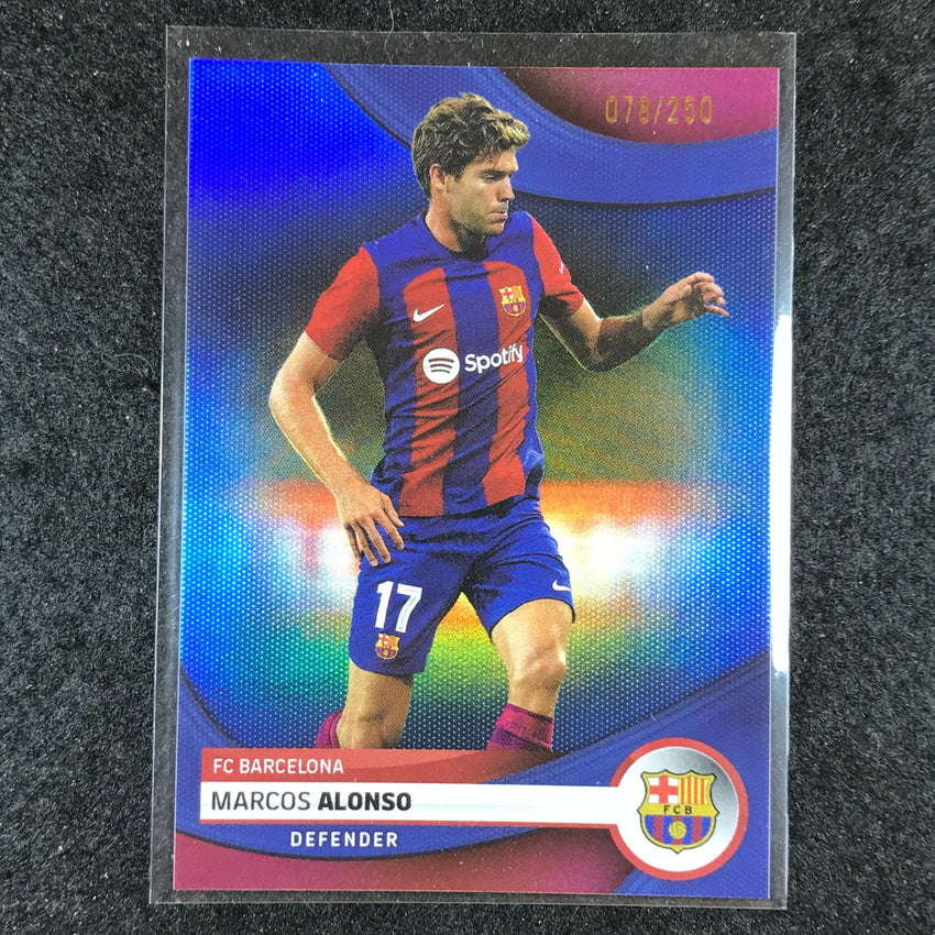 2023-24 Topps Barcelona MARCOS ALONSO First Team Blue Foil 78/250 #5