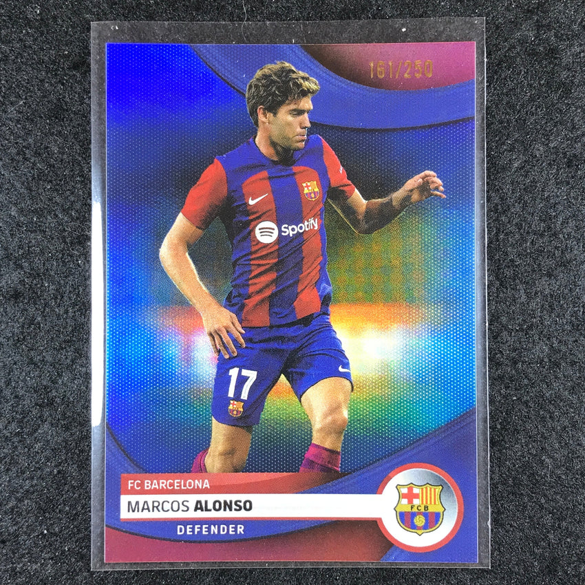 2023-24 Topps Barcelona MARCOS ALONSO First Team Blue Foil 161/250 #5