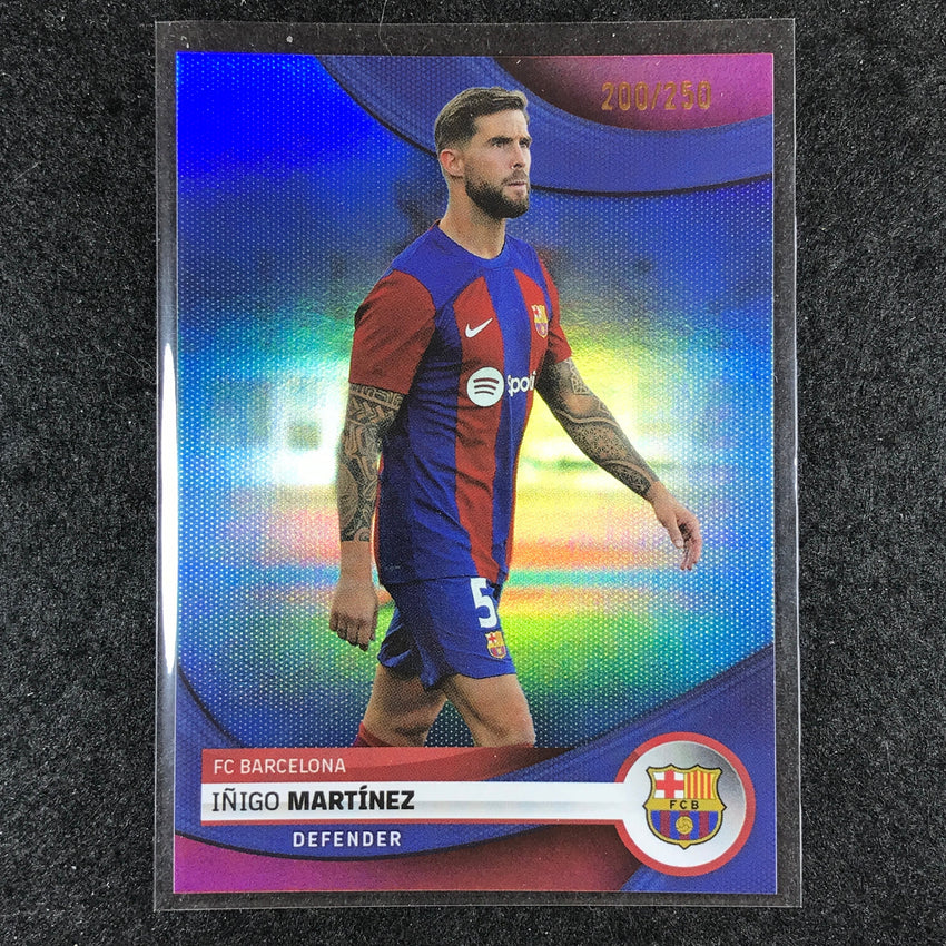 2023-24 Topps Barcelona INIGO MARTINEZ First Team Blue Foil 200/250 #10