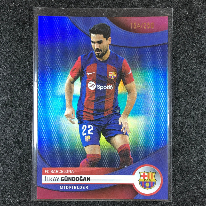 2023-24 Topps Barcelona ILKAY GUNDOGAN First Team Blue Foil 154/250 #19