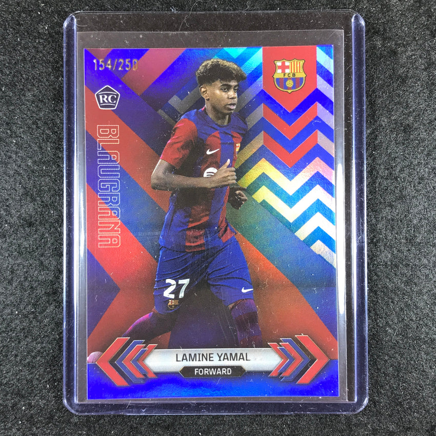 2023-24 Topps Barcelona LAMINE YAMAL Blaugrana Rookie Blue Foil 154/250 #1
