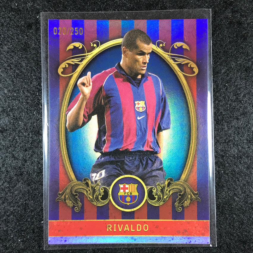 2023-24 Topps Barcelona RIVALDO Vintage Barca Blue Foil 20/250 #1