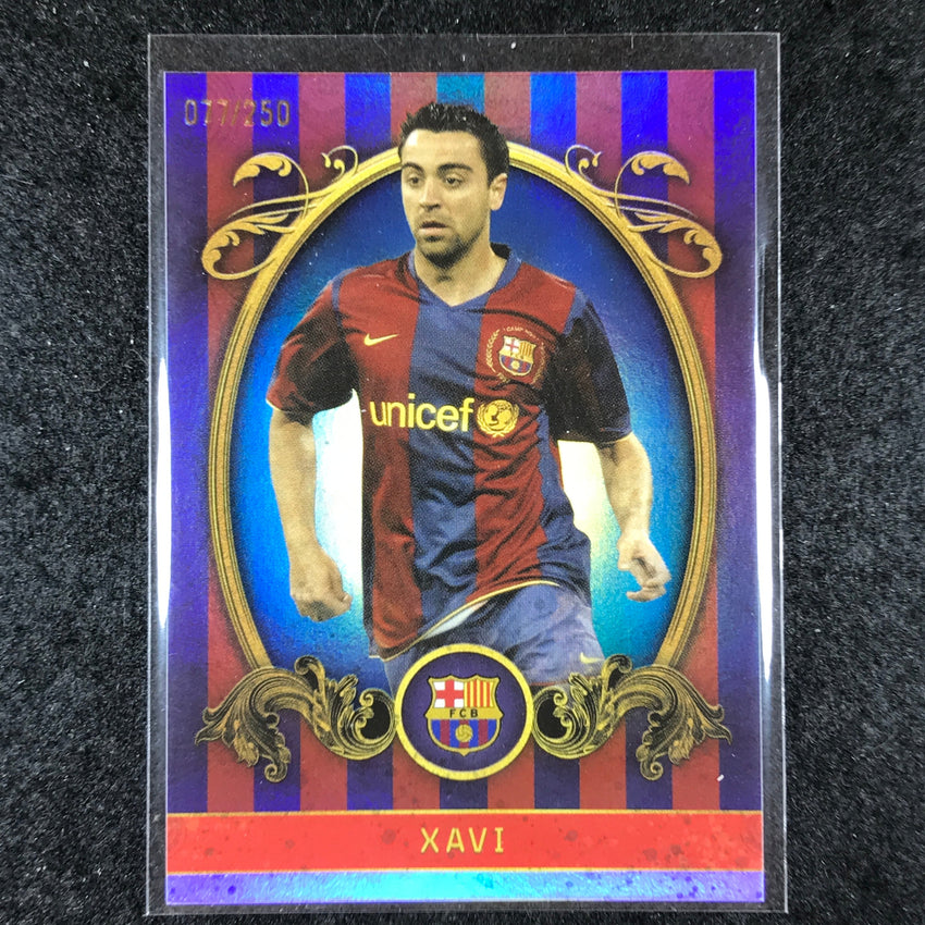 2023-24 Topps Barcelona XAVI Vintage Barca Blue Foil 77/250 #9