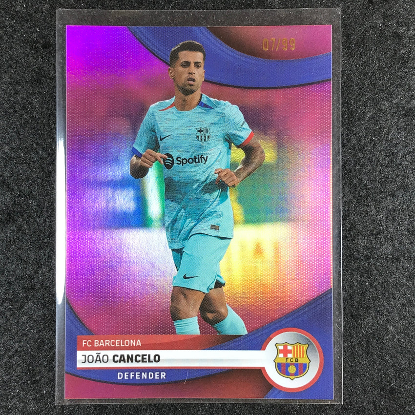2023-24 Topps Barcelona JOAO CANCELO First Team Pink Foil 7/99 #7